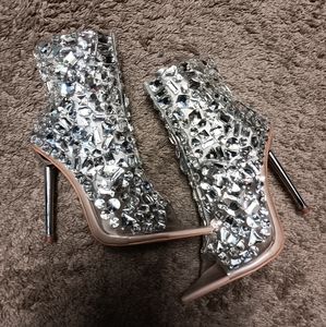 Crystal Embellished booties